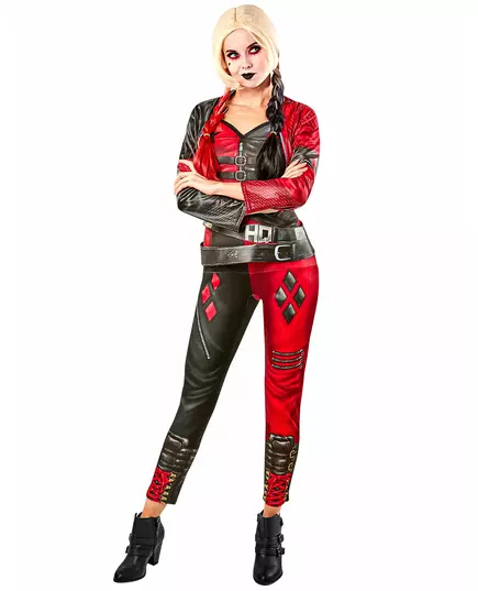 Maskeraddräkt jumpsuit Harley Quinn dam™ - Suicide Squad 2™, Storlek: Small, image 2