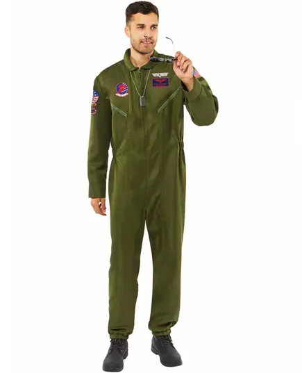 Top Gun™-maskeraddräkt i overall herr, Storlek: Large, image 2