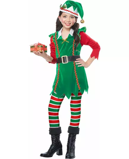 Lyxig maskeraddräkt julälva flicka, Storlek: 4-6 år (116 cm), image 2