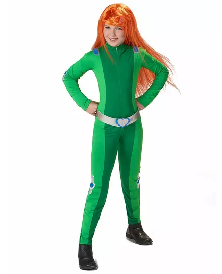 Totally Spies™ grön Sam-maskeraddräkt flicka, Storlek: 10-12 år(130-140 cm), image 2