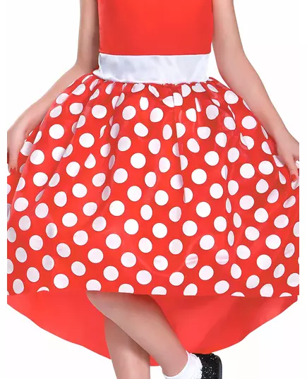 Klassisk röd Minnie Mouse™-maskeraddräkt för flickor, Storlek: 3-4 år (97 - 109 cm), image 2