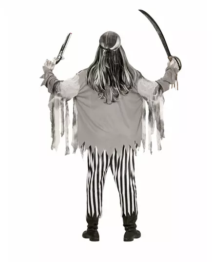 Spökpirat med skelett-maskeraddräkt herr, Storlek: Large, image 2