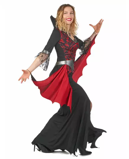 Barock vampyrmaskeraddräkt dam, Storlek: Medium, image 2