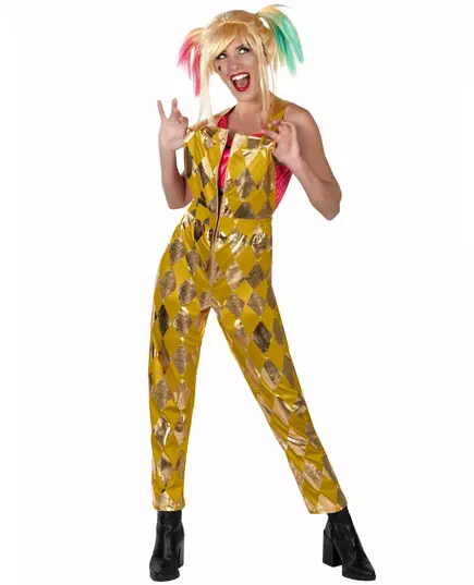 Gyllene hängselbyxor Harley Quinn Birds of Prey™ dam, Storlek: X-Small, image 2