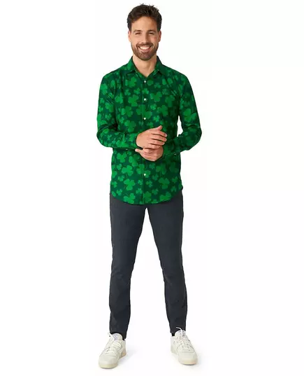 Saint Patrick-skjorta med klöver för herr Suitmeister™, Storlek: Large (EU 52-54), image 2