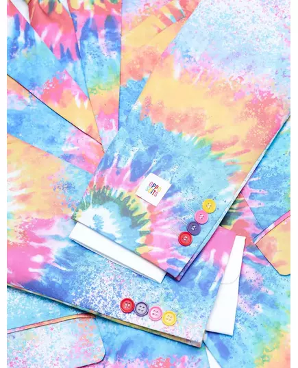 Mr. Tie-Dye-maskeraddräkt vuxen Opposuits™, Storlek: Medium (EU 48-50), image 2
