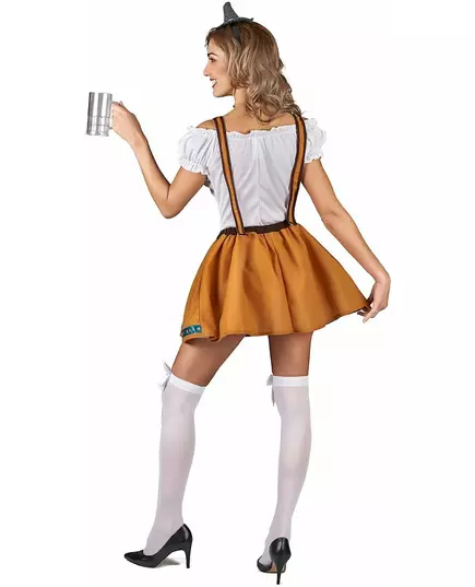 Brun bayersk maskeraddräkt för dam, Storlek: Medium, image 3