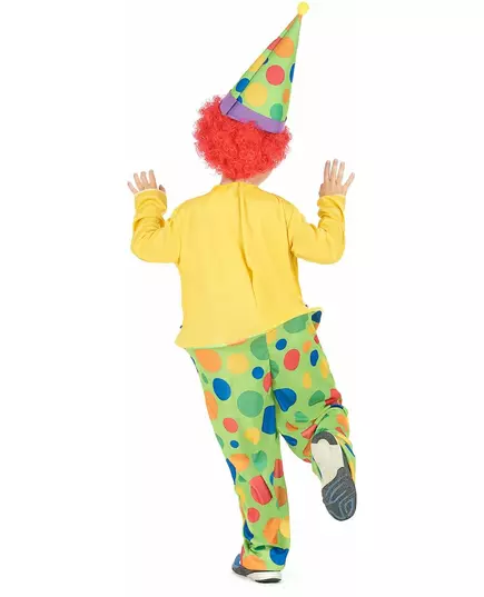 Glad clownmaskeraddräkt pojke, Storlek: 10-12 år (130-140 cm), image 3
