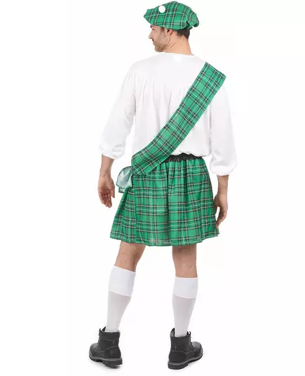 Grön och vit skotsk maskeraddräkt herr, Storlek: X-Large, image 3