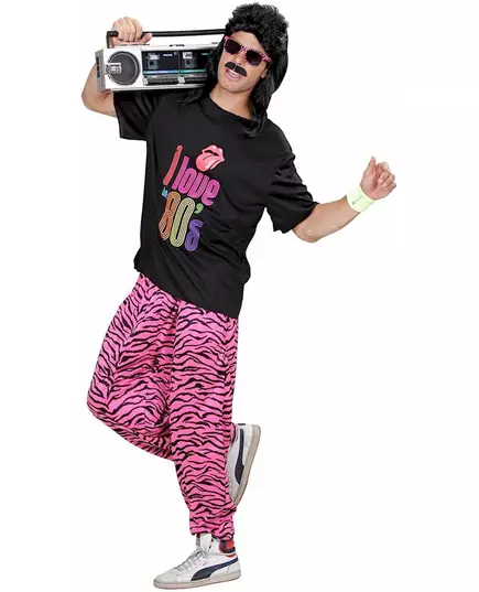 I love 80's joggingmaskeraddräkt herr, Storlek: X-Large, image 3