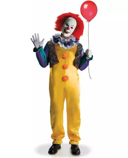 Lyxig clownmaskeraddräkt Ça™ vuxen, Storlek: X-Large, image 3