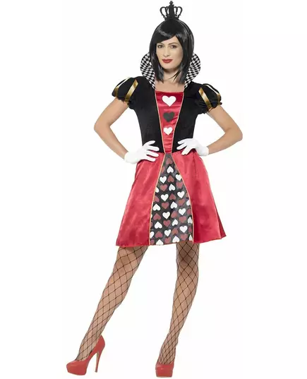 Miss hjärterkortsdrottning-maskeraddräkt dam, Storlek: Large, image 3
