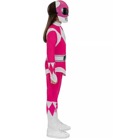 Power Ranger™-maskeraddräkt rosa barn, Storlek: 10-12 år, image 2