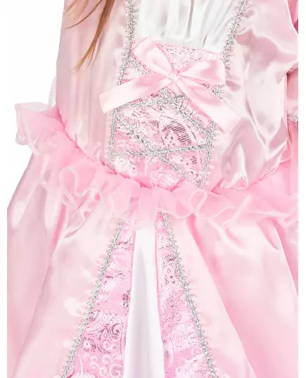 Prinsessmaskeraddräkt med blomsterkrona för flickor, Storlek: 7-9 år (120-130 cm), image 3