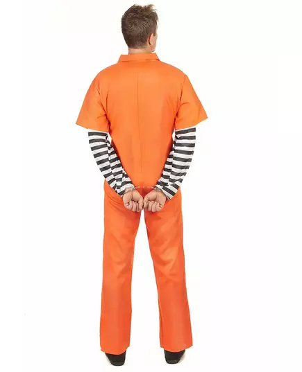 Fångmaskeraddräkt herr, Storlek: Large, image 3