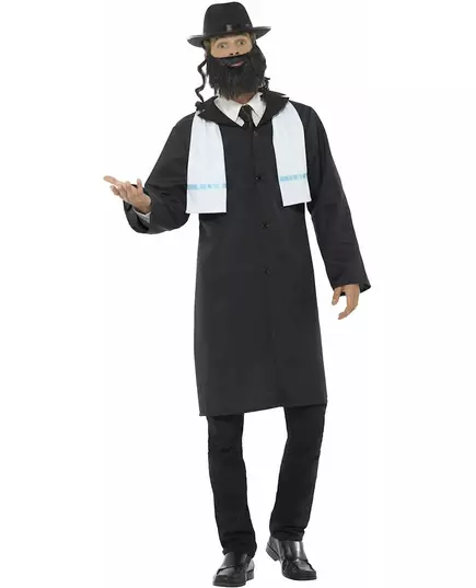 Rabbin-maskeraddräkt vuxen, Storlek: Large, image 3