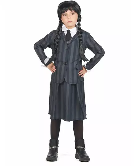 Gotisk skoluniform-maskeraddräkt barn, Storlek: 7-9 år (120-130 cm), image 2