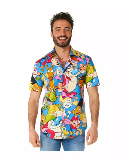 Tecknad 90-tals Nickelodeon™-skjorta vuxen Opposuits™, Storlek: Large (EU 52-54), image 3