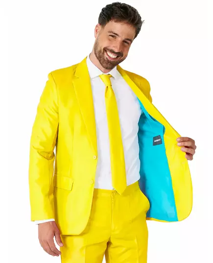 Mr. Solid gul herrkostym Suitmeister™, Storlek: Medium (EU 48-50), image 3