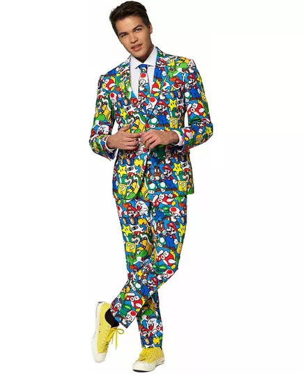 Mr. Super Mario™ vuxenmaskeraddräkt Opposuits™, Storlek: Medium/Large (EU 52), image 3