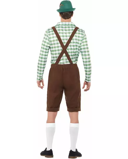 Grön och brun bayersk maskeraddräkt för vuxen, Storlek: X-Large, image 3