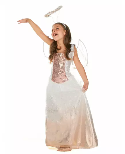 Rosa-guldig änglamaskeraddräkt flicka, Storlek: 4-6 år (110-120 cm), image 3