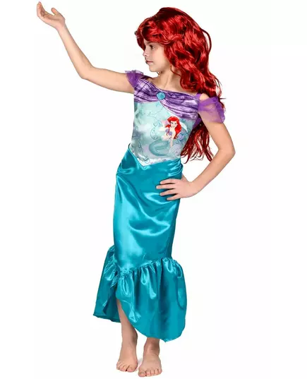 Enkel Ariel den lilla sjöjungfrun™-maskeraddräkt flicka, Storlek: 5-6 år (109 - 126 cm), image 3