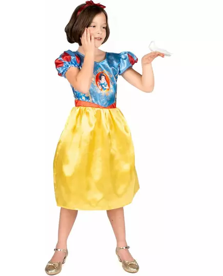 Grundläggande Blanche Neige™-maskeraddräkt barn, Storlek: 5-6 år (109 - 126 cm), image 3