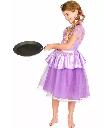 Deluxe Rapunzel™-maskeraddräkt flicka, Storlek: 5-6 år (109 - 126 cm), image 3