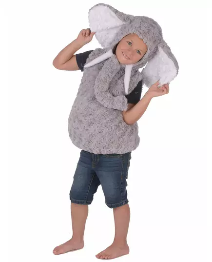 Grå elefantmaskeraddräkt barn, Storlek: 3-4 år(98-104 cm), image 3