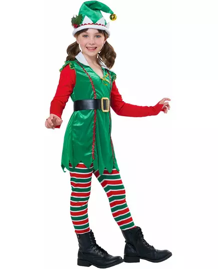 Lyxig maskeraddräkt julälva flicka, Storlek: 6-8 år (134 cm), image 3