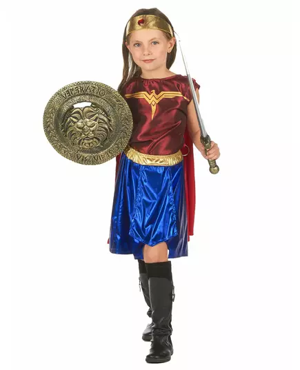 Maskeraddräkt amazonkvinna flicka, Storlek: 4-6 år (110-120 cm), image 3