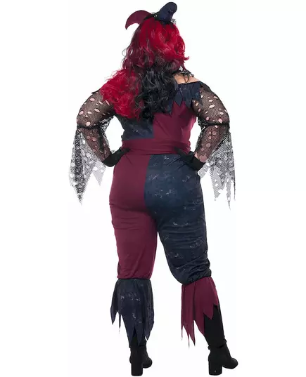 Lyxig psykopatjoker-maskeraddräkt för dam, Storlek: Medium (40/42), image 3