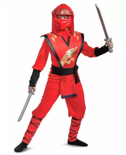 LEGACY deluxe Kai Ninjago®- LEGO™-maskeraddräkt barn, Storlek: 5-6 år (109 - 126 cm), image 3