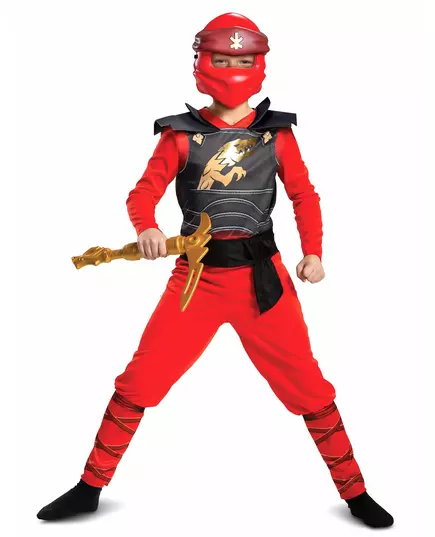 LEGACY Kai Ninjago-maskeraddräkt – LEGO™ barn, Storlek: 5-6 år (109 - 126 cm), image 3