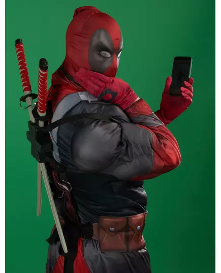Lyxmaskeraddräkt Deadpool 2™ vuxen, Storlek: X-Large, image 3