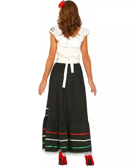 Lång mexikansk maskeraddräkt dam, Storlek: Large (42-44), image 3