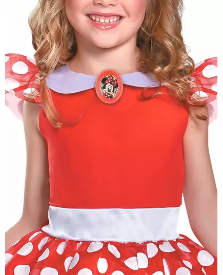 Klassisk röd Minnie Mouse™-maskeraddräkt för flickor, Storlek: 3-4 år (97 - 109 cm), image 3