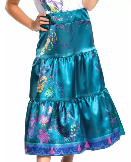 Mirabel deluxe-maskeraddräkt Encanto™ barn, Storlek: 5-6 år (109 - 126 cm), image 3