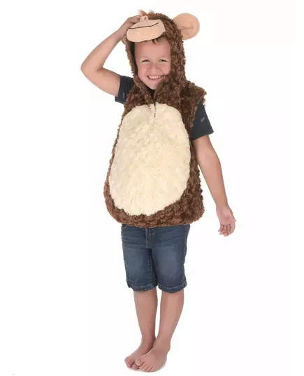 Maskeraddräkt i plysch som apa för barn, Storlek: 3-4 år(98-104 cm), image 3