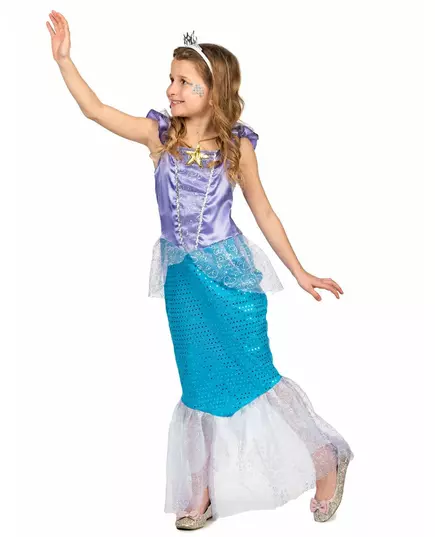 Sjöjungfrumaskeraddräkt flicka, Storlek: 10-12 år (130-140 cm), image 3