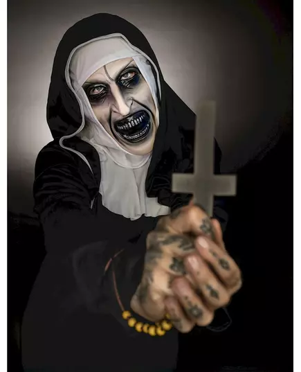 The Nun™ maskeraddräkt vuxen, Storlek: X-Large, image 3