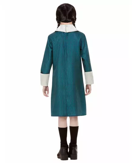 Wednesday Familjen Addams™-maskeraddräkt för flickor, Storlek: 4-6 år (115/128 cm), image 3