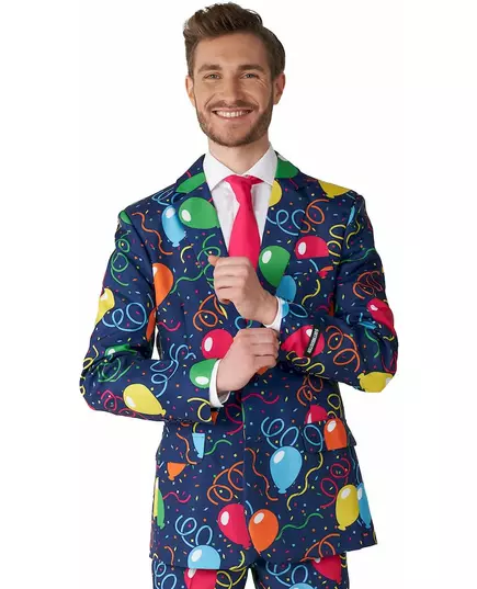 Mr. Balloons Navy maskeraddräkt herr Suitmeister™, Storlek: Medium (EU 48-50), image 4