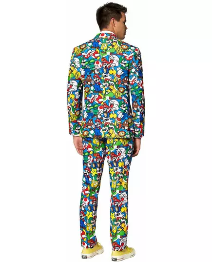 Mr. Super Mario™ vuxenmaskeraddräkt Opposuits™, Storlek: Large/X-Large (EU 56), image 4