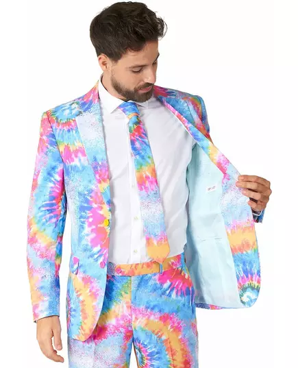 Mr. Tie-Dye-maskeraddräkt vuxen Opposuits™, Storlek: Medium (EU 48-50), image 4