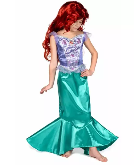 Klassisk Ariel den lilla sjöjungfrun™-maskeraddräkt flicka, Storlek: 3-4 år (97 - 109 cm), image 4