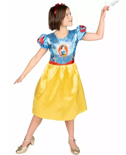 Grundläggande Blanche Neige™-maskeraddräkt barn, Storlek: 3-4 år (97 - 109 cm), image 4