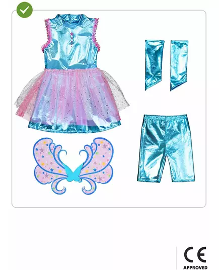 Bloom Winx™-maskeraddräkt flicka, Storlek: 5-6 år (M), image 3