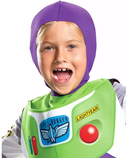 Deluxe Buzz l'Eclair™-maskeraddräkt barn, Storlek: 5-6 år (109 - 126 cm), image 4